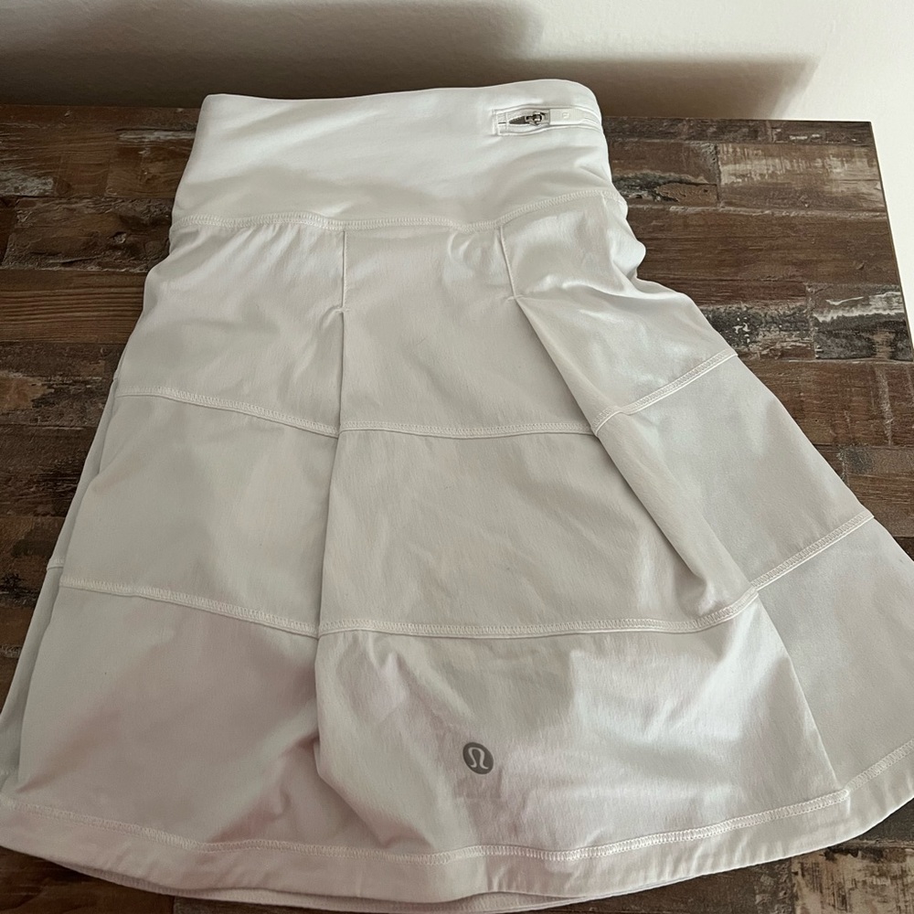 White Lulu Tennis Skort
